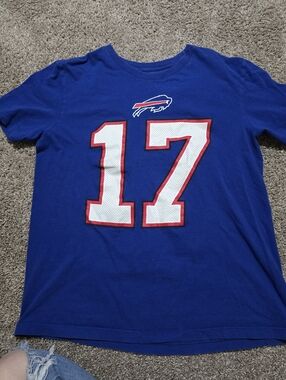 Nike M Josh Allen #17 Buffalo Bills Tee Blue